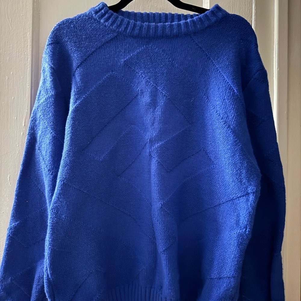 Fendi Royal Blue Knit Sweater